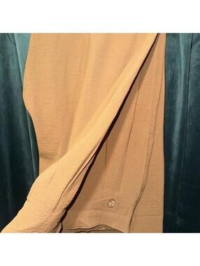 One Six Women's Tan and Orange Tailored-trouser